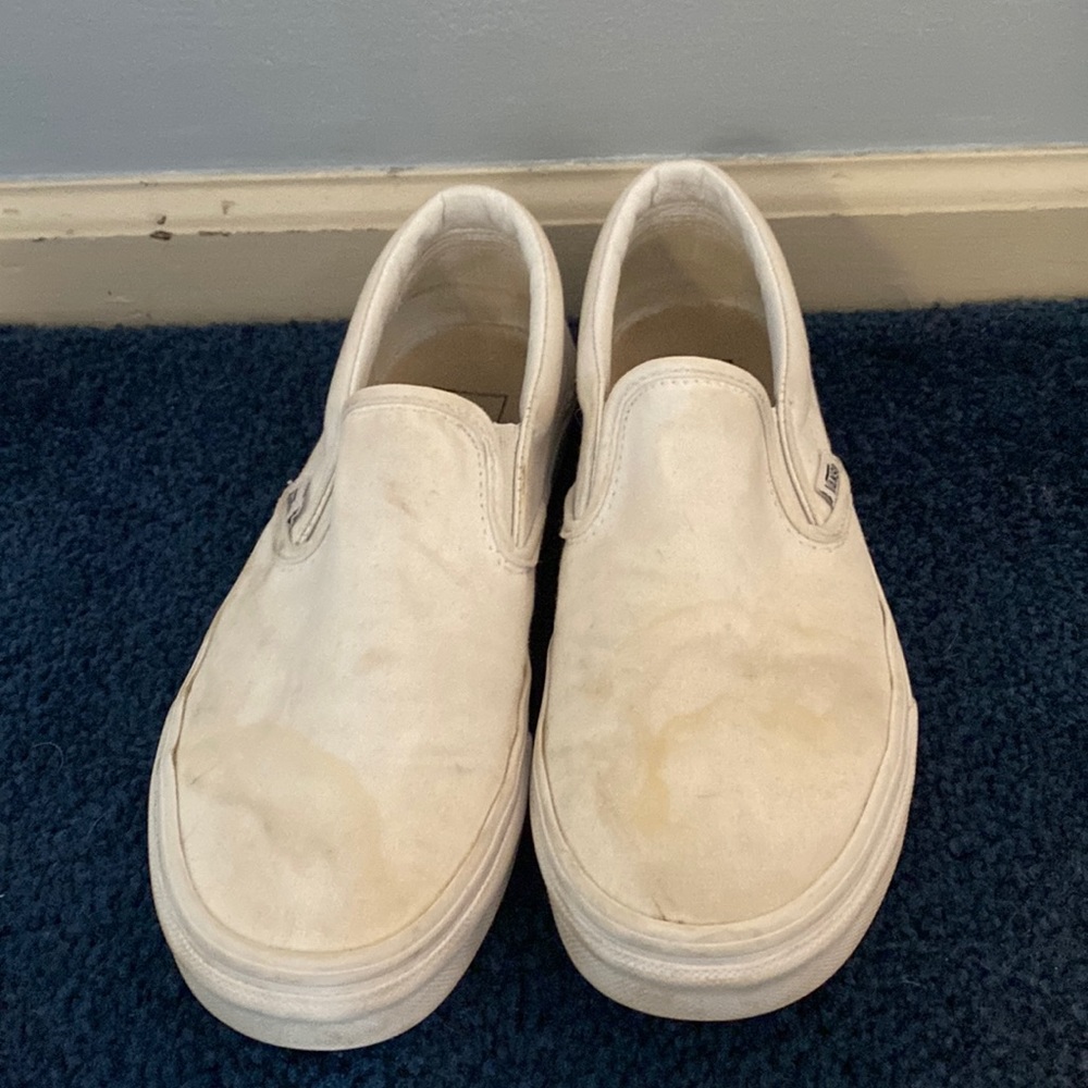 White vans size 7